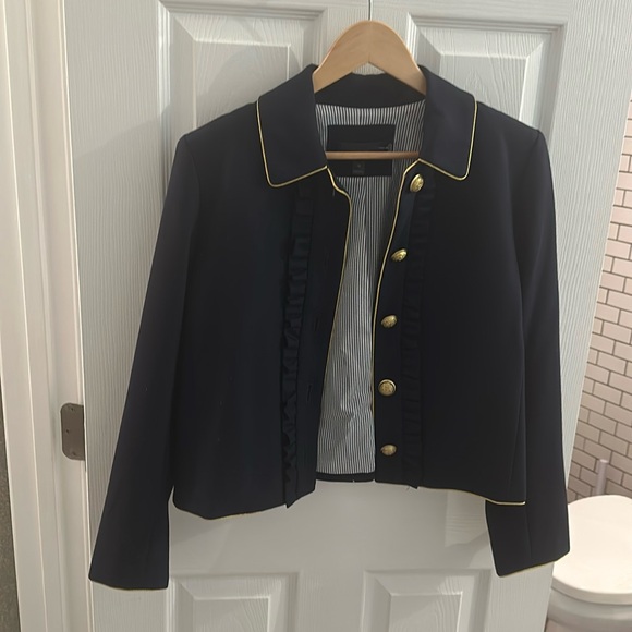 J. Crew Preppy Blue Blazer gold buttons - Picture 3 of 16